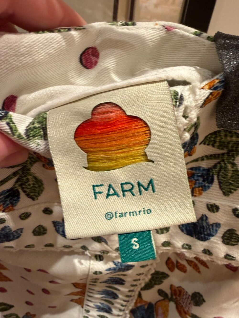 Farm Rio Summer Garden Embroidered Wrap Style Mini Skirt - Picture 2 of 2